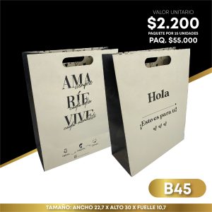 bolsa "hola esto es para ti" (b45)