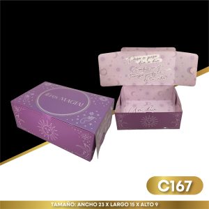 Caja Eres Magia Estampada Plateada C167