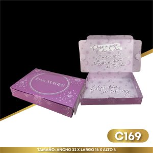 Caja "¡Eres Magia!" Estampada Plateada (C169)